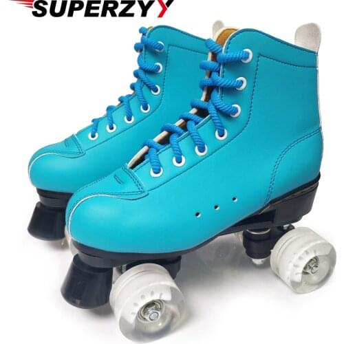 2020 New Color Skate Artificial Leather Shoes Roller Skates Women Patins Skating Rollers patines de 4 ruedas