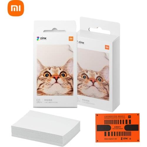Xiaomi Original ZINK Pocket Printer Paper 50/20/10 Pcs Self-adhesive Photo Print for Xiaomi 3-inch Mini Pocket Photo Printer