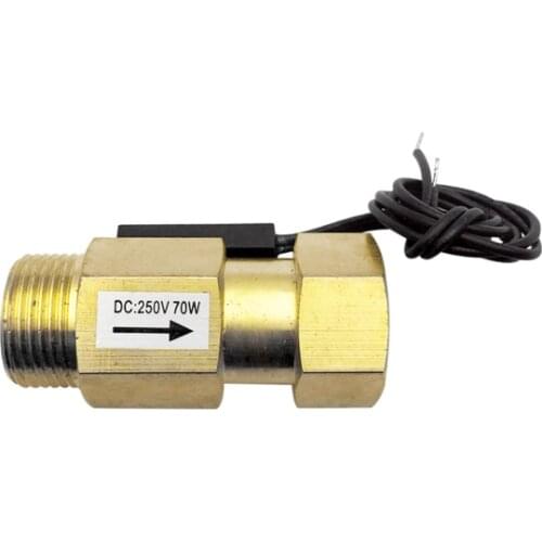 G 3/4" Male To Female Connector Brass Paddle Flow Switch Control Control Magnetic Switch Sensor Water Flow SEN-CL43F