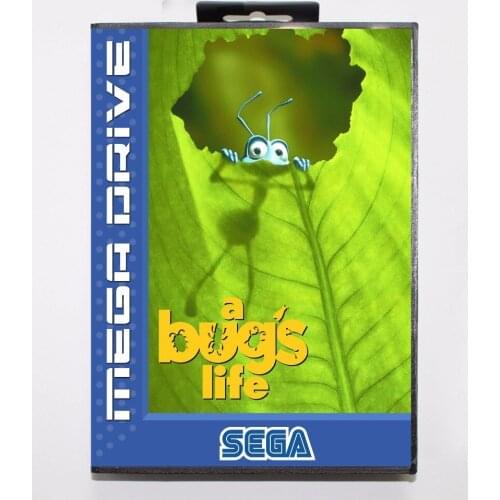 A Bug 's Life 16 bit MD Game Card With Retail Box For Sega Megadrive / Genesis
