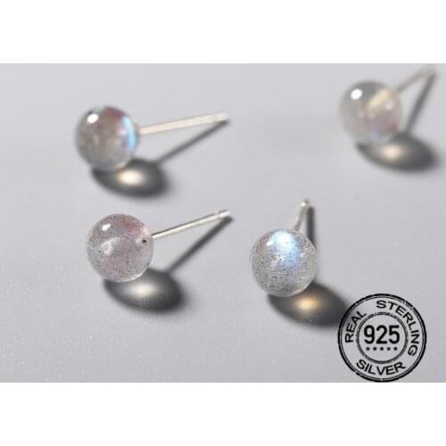 S925 Silver Needle Stud Earrings For Women Crystal Zircon Fashion Korea Design Simple Mini Cute Female Party Jewelry Gift INEFFA