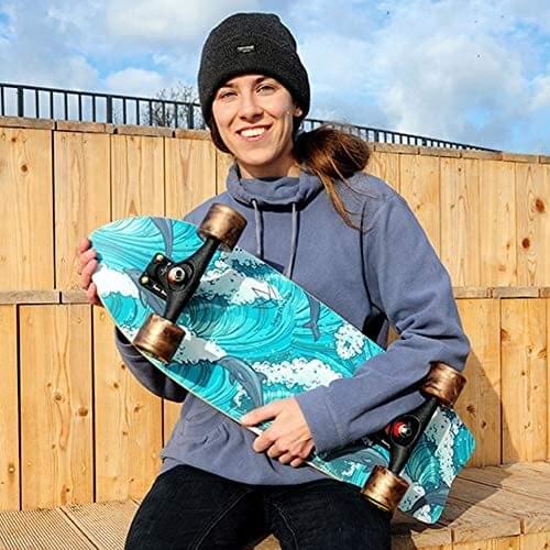 Skateboard 32" Complete, POP Land Surfboard C4, Carver Skateboard Beginner, Urban Road Land Cruiser Complete