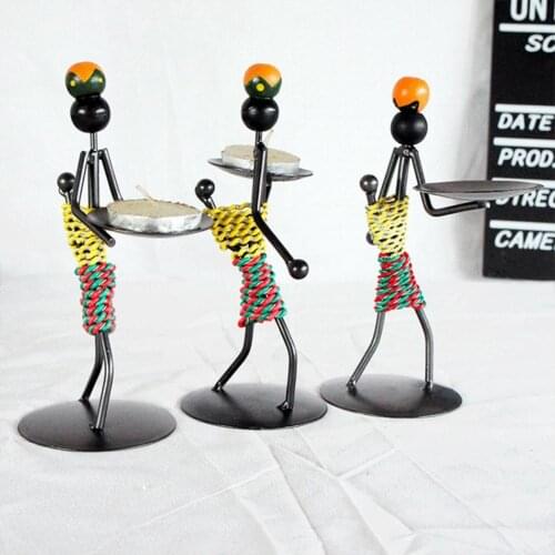 Unique Doll Model Multi-use Handmade Figurine Doll Wrought Iron Bar Doll Model Excellent Workmanship Doll Display for Club