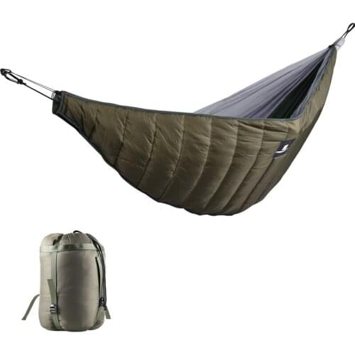 Winter Outdoor Thick Sleeping Bag Hammock Detachable Portable Windproof Warm Camping Hiking Quilt Blanket Bag