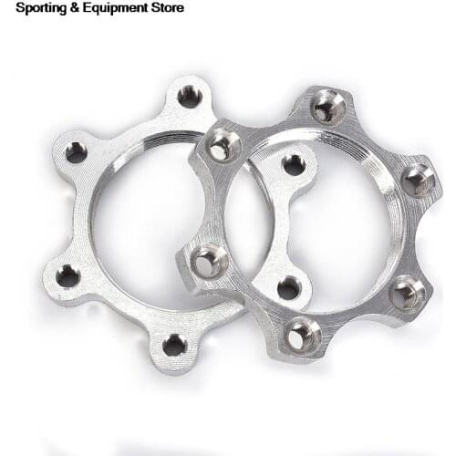 1pc Brake Rotors Bike Bicycle Freewheel Threaded Hubs Disk Disc Brake Rotor 6Bolt Flange Adapter Bicycle Parts