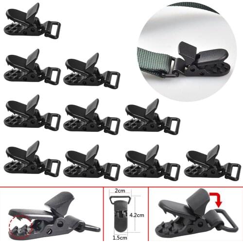 10pcs Plastic Clips Outdoor Tent Canopy Windproof Fixing Clip Canopy Point Plastic Clip Duckbill Fixing Clip For Outdoors Garden