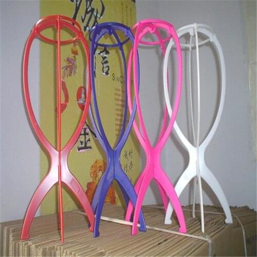 5Pcs Free shipping High Quality Wig Stand Hair Accessory Portable Folding Wig Hat holder Support Display/ wig stand