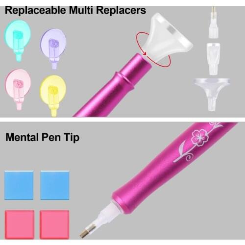 5D Resin Diamond Painting Tools 1 Set Kits Stitch Embroidery Accessories DIY Craft Point Drill Pens Clay with Storage Bag Cross