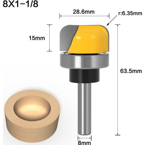 8mm Shank Bowl & Tray Template Router Bit Woodworking Milling Cutter