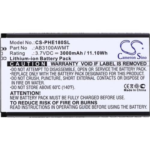 Cameron sino 3000mah battery for PHILIPS CTE180BK CTE180BK/00 CTX1560 CTX5500 E181 X1560 X1561 X5500 Xenium E180 E181 X1560