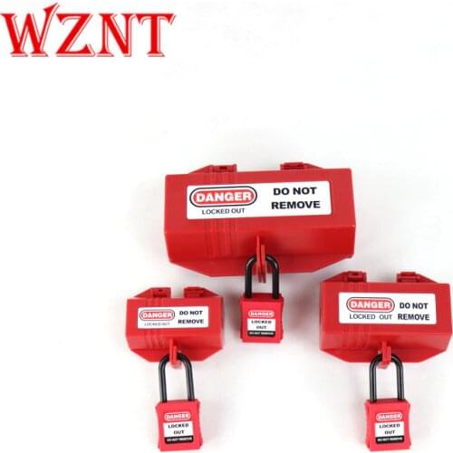 Free shipping Electrical Appliance Large Plug Lockout Tagout Box Lock Device Safety LOTO Tool