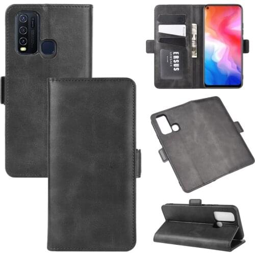 Case For vivo Y50 Leather Wallet Flip Cover Vintage Magnet Phone Case For vivo Y30 Coque