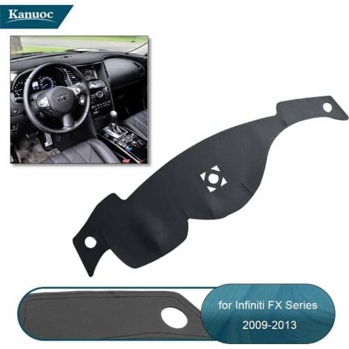 For Infiniti FX35 FX45 FX50 2009-2013 Leather Car Dashmat Dashboard Cover Dash Mat Left Driving Auto Accessories