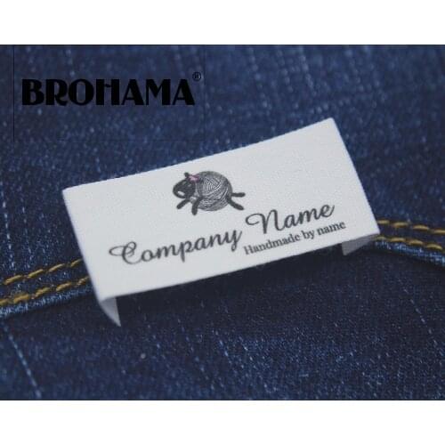 Custom Sewing labels / custom brand labels, clothing labels, Wool sheep, knitting (MD0502)