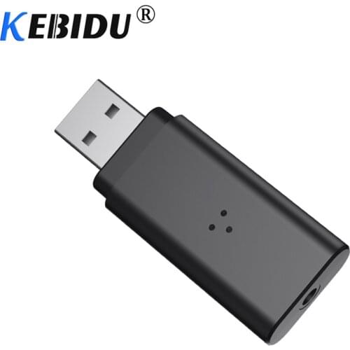 Kebidumei USB Bluetooth 5.0 Audio Stereo Receiver Wireless Handsfree Bluetooth Adapter Dongle Kit For Speaker For Iphone Car