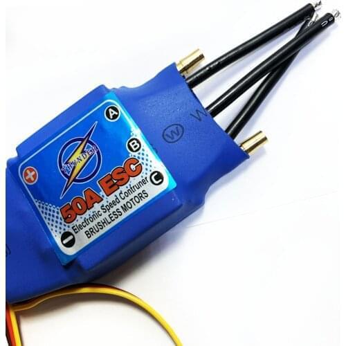 50A Swiss Brushless Motor Boat Speed Controller ESC reverse Ship Forward/Backward Water Cool For RC Boat Jet Ship Parts