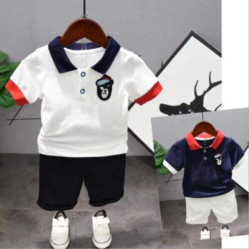 Hot Sale Summer Childrens Two-Piece Set Cotton Suit Children Set Childrens Clothing Set Boys Clothing Sets 2-6years