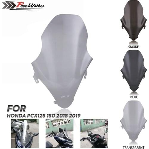 Motorcycle Windshield Windscreen Wind Deflector Viser Visor For Honda PCX 125 150 2018 2019 2020 PCX150 PCX125 Accessories Smoke