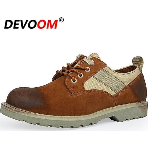 Anti-Slip Work Shoes Men Winter Shoes 2018 New Arrival Breathable Working Footwear Outdoor Genuine Leather Canvas Military Shoes