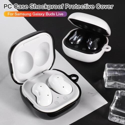 New Shockproof Dust-proof Full Protective Cover with Carabiner Silicone Case Skin for Galaxy-Buds live Earphone