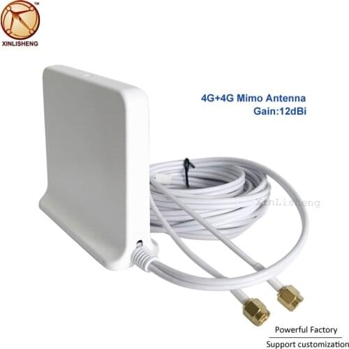 698-2700Mhz Omni indoor Magnetic Base lte wifi White 2x2 Mimo Antenna 4G