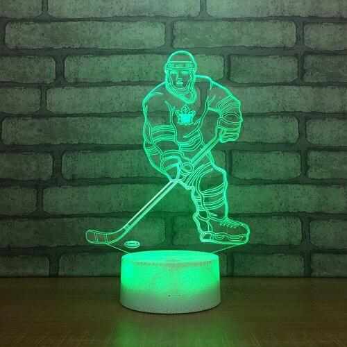 Source Color Remote Control Table Lamps Creative Gift Acrylic Lamp Manufacturer Wholesale Hockey Desk Lamp