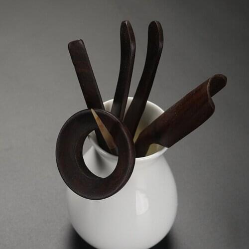 Sheep Fat Jade Porcelain Tea Ceremony Six Gentlemen Kung Fu Tea Set Accessories Zero with Tea Art Decoration Tea Clamp Brush