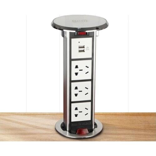 Lifting wireless charge USB charge top pop up hidden phone socket home kitchen office Power Solutions