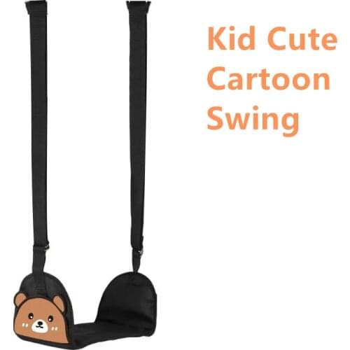 Cute Cartoon Kids Swing Hammock Hanging Seat Toys with Height Adjustable Ropes Indoor Outdoor Toys Board Swing Chair kid gifts