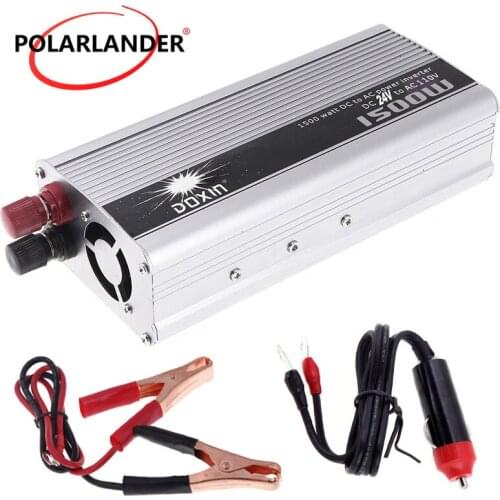 Portable Car Charger 1500W WATT DC 24V to AC 110V 50 Hz Car Vehicle Voltage Power Inverter Converter Transformer Power Supply