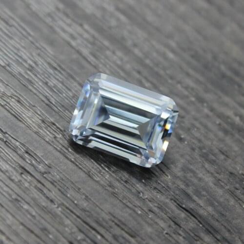 Rectangle shape cubic zirconia CZ stone beads DIY loose stones Shiny brilliant jewelry making DIY