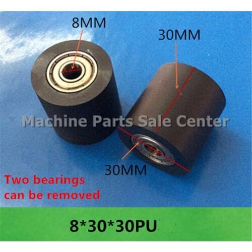 SWMAKER Free shipping F type idler pulley ball bearings 8*30*30 mm bearing 626 POM flat slide wheel Good Quality