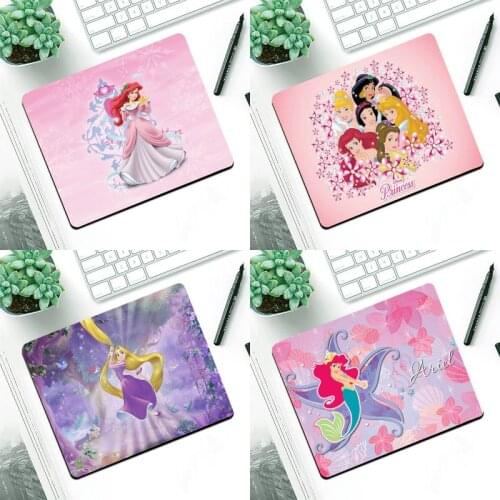 Disney princess Silicone large/small Pad to Mouse Game Small Pads Rubber Mouse Mat MousePad Desk Gaming Mousepad Cup Mat