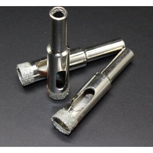 Glass drill 10mm 10PCS Diamond Coated Ceramic Hole Saw Set Tile Marble Glass Core Hole Saw Drill Bit Tools Cutter