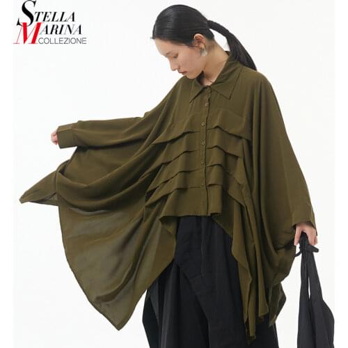 Зеленые блузки Stella Marina Collezione China At AliExpress