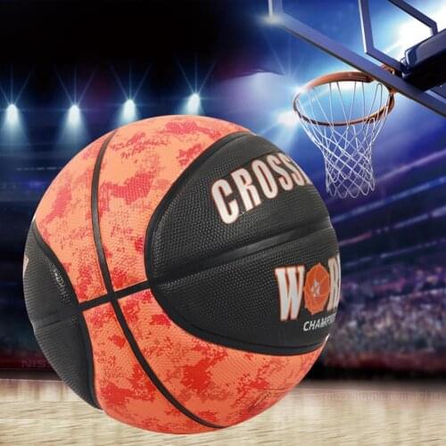 Outdoor Basketball Color Block Clear Shading Skid Resistance Competitive Playing Outdoor Training Basketball Athletic Equipments