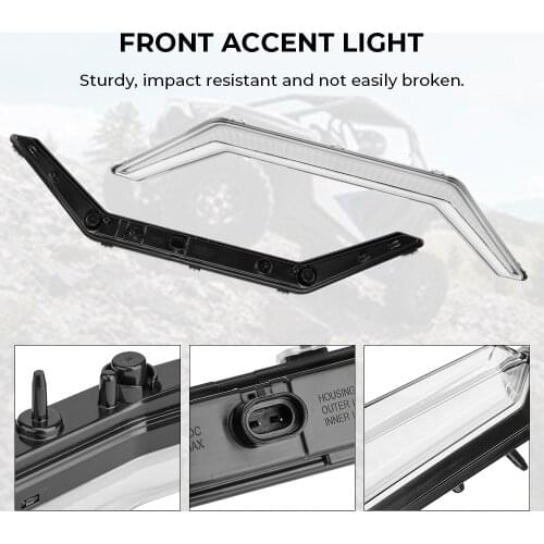UTV Front Accent Light LED Center Turn Signal for Polaris RZR PRO XP 4 Premium Ultimate 2020 2884346 White