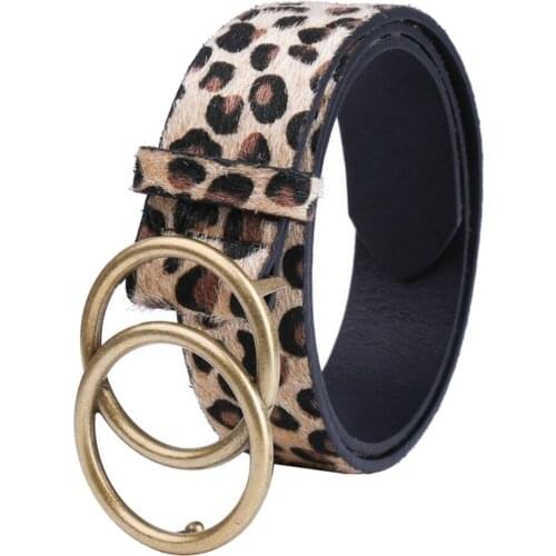 Fashion Women Leopard Print Waist Belt Dress Belt Adjustable Waist Band