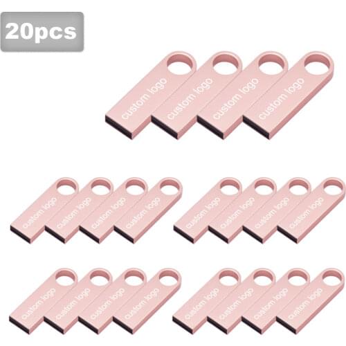 20pcs/lot waterproof USB 4GB 8GB 16GB 32GB 64GB pen drive USB 2.0 usb Flash Drive USB stick pendrive promotional gifts free logo