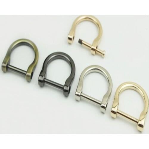 30Pcs 20mm Inner Diameter Metal O D Ring Screws Buckle Handbag Connection Bag Hardware Clasp Dee Ring Hook Accessories