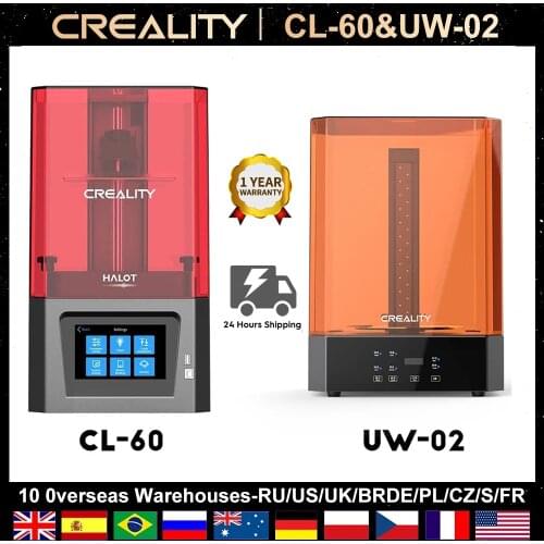 Creality HALOT-ONE CL-60 UV Resin 3D Printer 127x80x160mm Printing Size LCD Photocuring Ball Linear Rails Air Filtration System