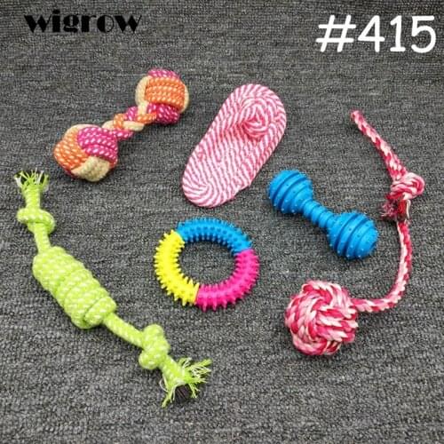 5 Different Set Toy Wigrow Newly Supplies Dog Toy Special Combinations Cotton Rope Bite Molars Interact Knot Ropes Pet Toys