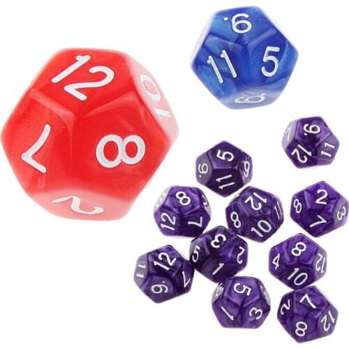 7 Pcs Resin Polyhedral Dices Numbers for DND RPG MTG Dials Desktop Table Board Game Dice Toys 03KA