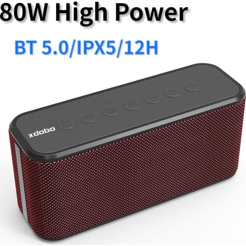 80W Water-proof Subwoofer 5.0 Bluetooth Speaker Blutooth TWS Audio Computer Speakers With Subwoofer Mobile Phone Charging Video