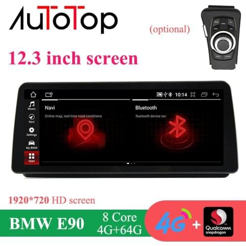 AUTOTOP 12.3" BMW E92 Multimedia2 Din Android 10.0 Car Radio Player for BMW E90 E91 E92 E93 BT 4G Wireless Carplay Android Auto