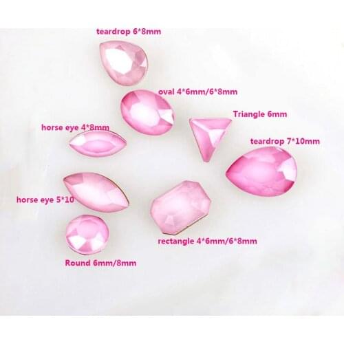 Free Shipping 100pcs Mix Horse Eye,Rectangle,Square 3D Nail Art Decoration Crystal Fancy Diamond Jewelry DIY Beauty Rhinestones