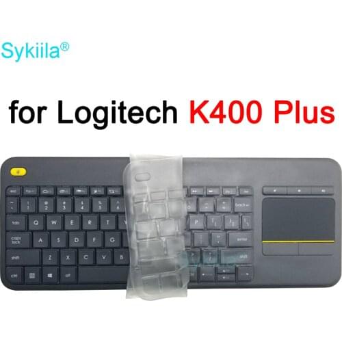 K400 Plus Keyboard Cover for Logitech K400 Plus for Logi with TouchPad Wireless Protective Protector Skin Clear Silicon TPU Case