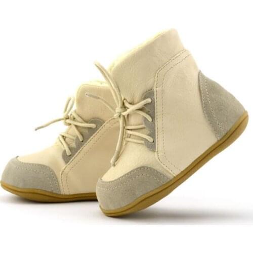 Genuine leather children slip-resistant female snow boots child boots male medium-leg boys girls cotton-padded soft outsole shoe