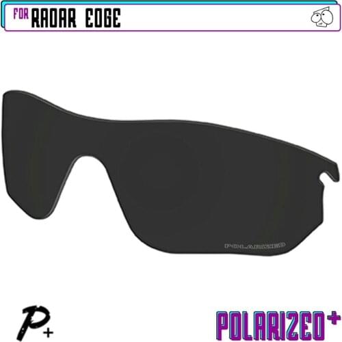 EZReplace Polarized Replacement Lenses for - Oakley Radar Edge Sunglasses - Black P Plus