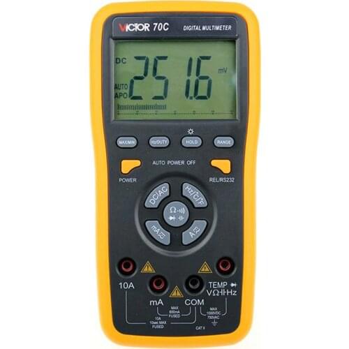 VC70C intelligent digital multimeter autoranging multimeter with USB multimeter